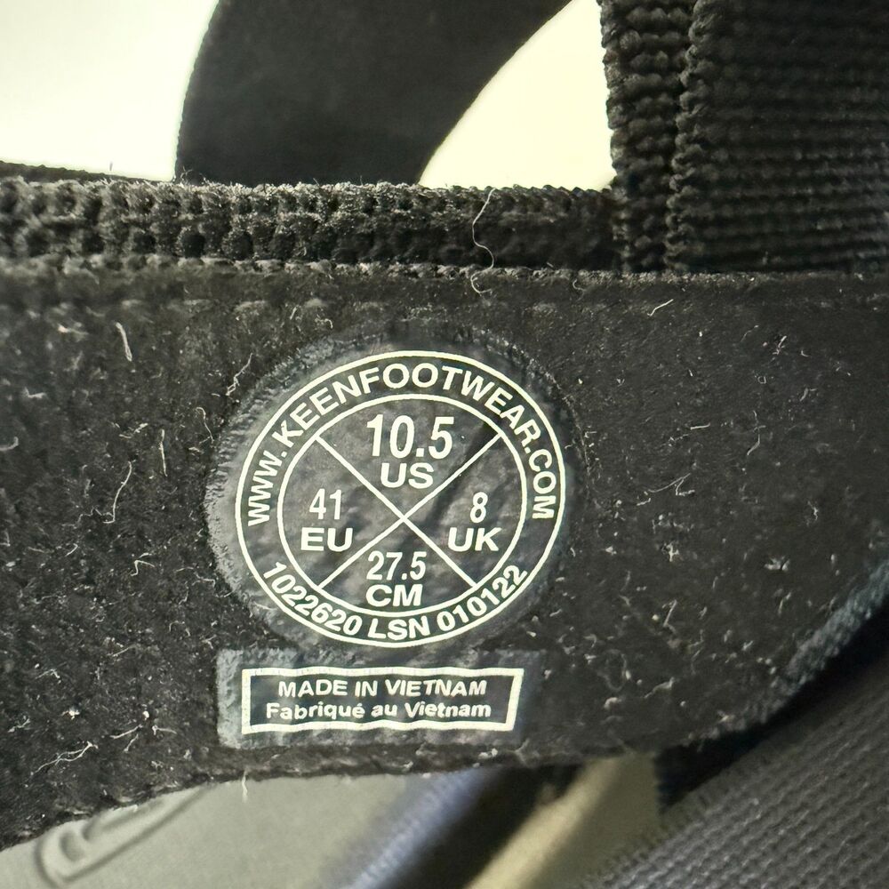Keen Elle Backstrap Sandal Stretch Straps Recycled Outdoor Size 10.5 Black - Picture 10 of 13